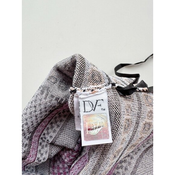 NWOT DVF DIANE VON FURSTENBERG Eleanor Jacquard Knit Fit & Flare Dress, Size M - Picture 14 of 16